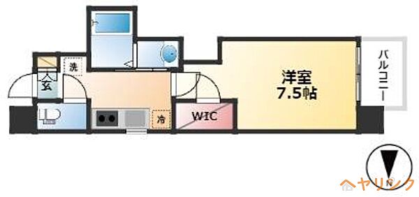 エステムコート名古屋平安通クチュール ｜愛知県名古屋市北区平安2丁目(賃貸マンション1K・7階・25.49㎡)の写真 その2