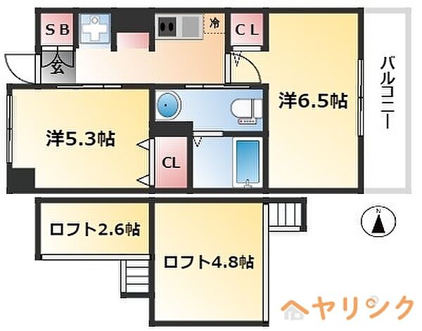 エステムコート名古屋駅前CORE ｜愛知県名古屋市西区那古野2丁目(賃貸マンション2K・6階・32.12㎡)の写真 その2