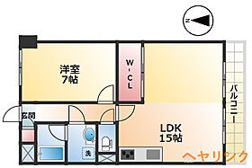 ペアシティーI・II  ｜ 愛知県名古屋市天白区中平1丁目（賃貸マンション1LDK・2階・49.13㎡） その2