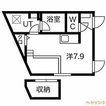 プリシェール名塚  ｜ 愛知県名古屋市西区名塚町5丁目（賃貸アパート1R・1階・20.39㎡） その2