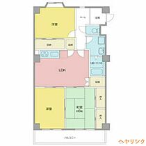 Villa上小田井壱番館  ｜ 愛知県名古屋市西区貴生町（賃貸マンション3LDK・6階・66.15㎡） その2