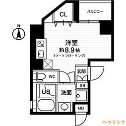 AVANTI johoku 3階1Kの間取り