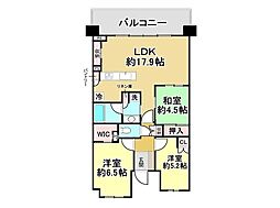 開成庭園の杜パレットガーデン四番館 3LDKの間取図画像
