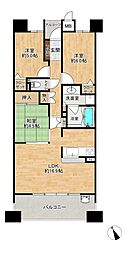 ファミール港陽ベイレジデンス 3LDKの間取り