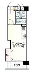 ダイアパレス北六番丁 ワンルームの間取図画像