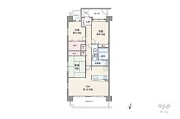 グラン・コート喜多山 3LDKの間取図画像