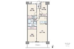 藤和シティコープ春日井駅前 3LDKの間取図画像