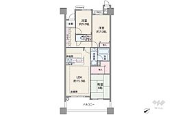 ライオンズステーションプラザ勝川参番館 3LDKの間取図画像