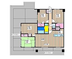 クローバーマンション大牟田2 4LDKの間取図画像