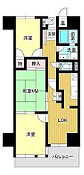 CO-OP下関上田中町マンション 3LDKの間取図画像