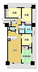 サンシティ長府駅前 4LDKの間取図画像