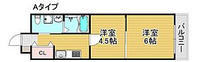 moco-5  ｜ 大阪府大阪市住吉区住吉2丁目17-7（賃貸アパート1LDK・3階・30.33㎡） その2