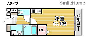 サル ドゥ セジュール  ｜ 大阪府大阪市住吉区清水丘1丁目26-10（賃貸マンション1K・1階・27.25㎡） その2