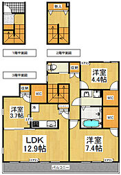 間取図画像 3LDK
