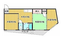 邦和ビル7 4階3Kの間取り
