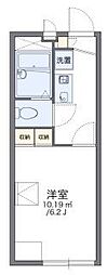 レオパレススカイ　タウン 2階1Kの間取り