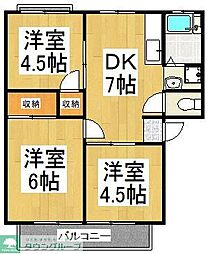 ハイツコマチA 3DKの間取図画像