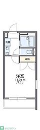 レオパレス葵第2 1Kの間取図画像