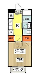 グランドール・アベニュ 1Kの間取図画像