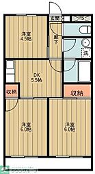 メゾンタグチ 3DKの間取図画像