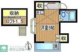 フラット ワンルームの間取図画像