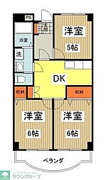 ヴィレヂ20 3DKの間取図画像