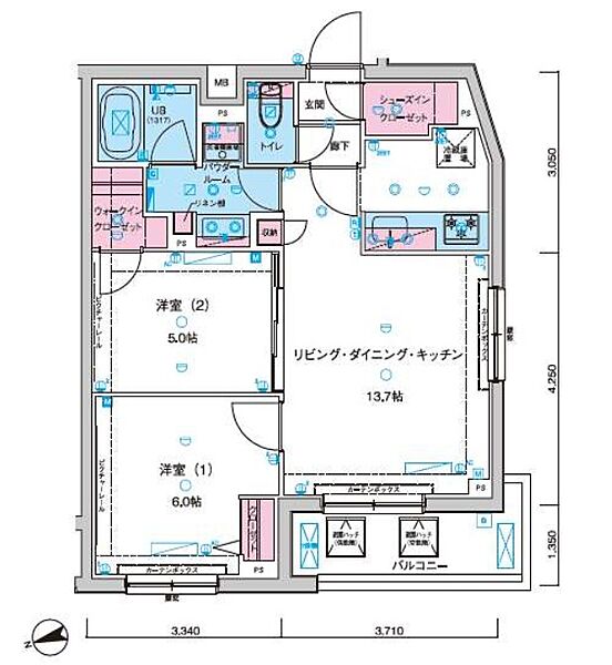 間取りを拡大表示