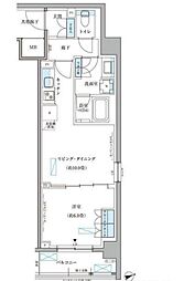 都営大江戸線 本郷三丁目駅 徒歩7分の賃貸マンション 2階1LDKの間取り