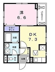 都営三田線 白山駅 徒歩11分の賃貸アパート 1階1DKの間取り