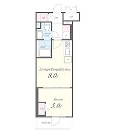 間取図画像 1LDK