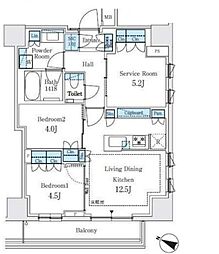 間取図画像 2SLDK