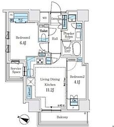 間取図画像 2LDK
