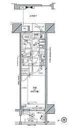 東京メトロ丸ノ内線 淡路町駅 徒歩1分の賃貸マンション 2階1Kの間取り