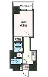 エスティメゾン神田 1Kの間取図画像