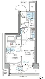 パークアクシス文京本郷 1LDKの間取図画像