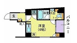 ブライズ神田 ワンルームの間取図画像