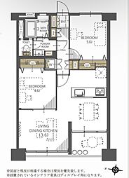 間取図画像 2LDK