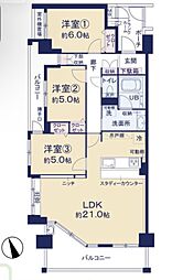 間取図画像 3LDK