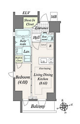 間取図画像 1LDK