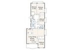 パーク・コート浜田山ウェストコート 4LDKの間取図画像