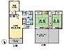 間取り：メゾネットタイプで戸建て感覚でお住まい頂けます。南向きのルーフバルコニーから春は桜が楽しめます。90.78mある居室、18帖の南向きリビングは明るい陽射しが入ります。