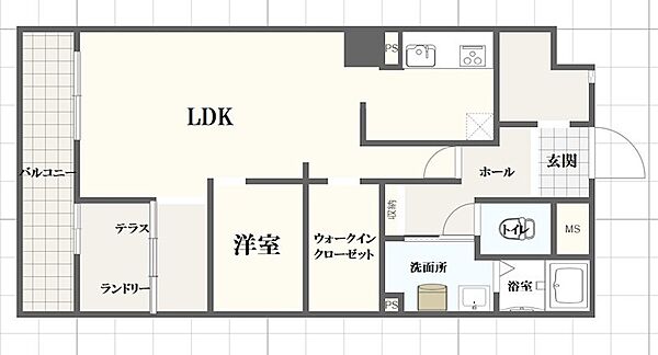 クレアトーレ姫路駅前 ｜兵庫県姫路市南畝町１丁目(賃貸マンション1LDK・7階・53.53㎡)の写真 その2