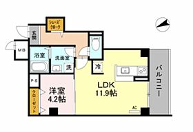 パラストKS 502 ｜ 兵庫県姫路市小姓町（賃貸マンション1LDK・5階・43.24㎡） その2