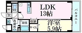 エスペーロ新在家  ｜ 兵庫県姫路市新在家２丁目（賃貸マンション1LDK・5階・44.22㎡） その2