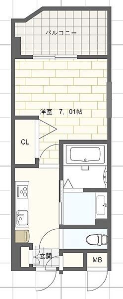 Luxe姫路（ラグゼ姫路） ｜兵庫県姫路市朝日町(賃貸マンション1K・5階・23.00㎡)の写真 その2