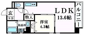 OA FLAT福沢町  ｜ 兵庫県姫路市福沢町（賃貸マンション1LDK・8階・45.03㎡） その2