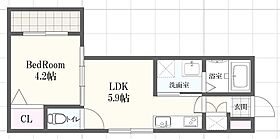 （仮称）F asecia fougere  ｜ 兵庫県姫路市幸町（賃貸アパート1LDK・2階・29.96㎡） その2