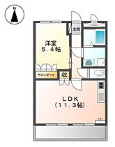 兵庫県姫路市土山２丁目（賃貸マンション1LDK・3階・41.04㎡） その2