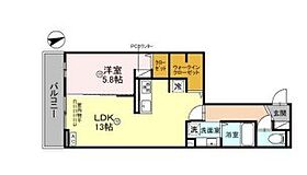 D-ROOM　正木  ｜ 兵庫県姫路市西二階町（賃貸アパート1LDK・2階・47.73㎡） その2