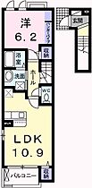 兵庫県姫路市市之郷（賃貸アパート1LDK・2階・44.59㎡） その2